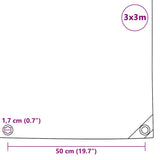 Tarpaulin 650 g/m? 3x3 m Grey