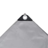Tarpaulin 650 g/m² 3x4 m Grey - 45-Degree Angle