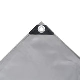 Tarpaulin 650 g/m? 3x5 m Grey - Side View