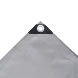Tarpaulin 650 g/m² 4x5 m Grey - Side View