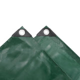 Tarpaulin 650 g/m? 3x5 m Green - Top-Down View
