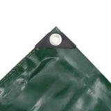 Tarpaulin 650 g/m? 4x4 m Green - Side View