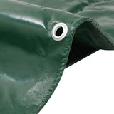 Tarpaulin 650 g/m² 4x5 m Green - Front View