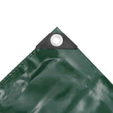 Tarpaulin 650 g/m² 4x7 m Green - Side View