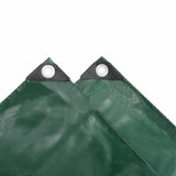 Tarpaulin 650 g/m² 4x7 m Green - Top-Down View