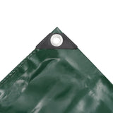 Tarpaulin 650 g/m? 4x8 m Green - Side View