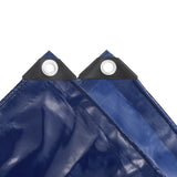 Tarpaulin 650 g/m² 4x4 m Blue - Side View