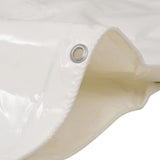 Tarpaulin 650 g/m² 3x4 m White - Front View