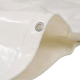 Tarpaulin 650 g/m² 3x5 m White - Front View