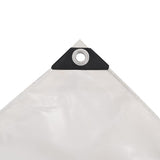Tarpaulin 650 g/m² 3x5 m White - Top-Down View