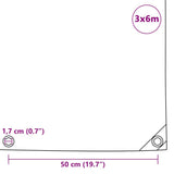 Tarpaulin 650 g/m² 3x6 m White