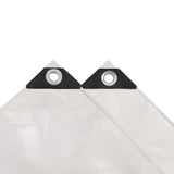Tarpaulin 650 g/m? 4x7 m White - Side View