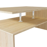 Coffee Table Engineered Wood 90x59x42 cm Oak - Side View