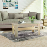 Coffee Table Chipboard 110x65x48 Cm Oak