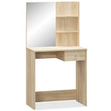 Dressing Table Engineered Wood 75x40x141 cm Oak - Front View