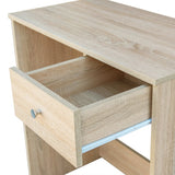 Dressing Table Engineered Wood 75x40x141 cm Oak - Top-Down View