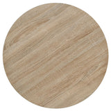 Bistro Table MDF and Steel Round 60x75 cm Oak Colour