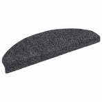 Stair Mats Self-adhesive 15 pcs 65x21x4 cm Dark Grey