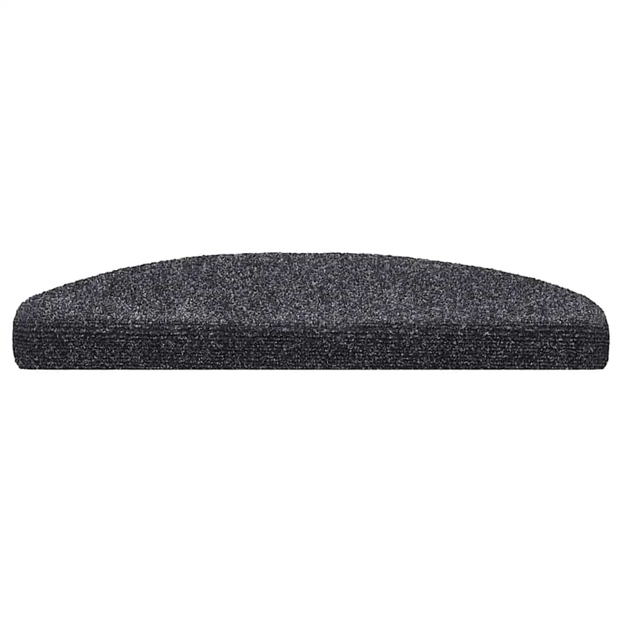 Stair Mats Self-adhesive 15 pcs 65x21x4 cm Dark Grey