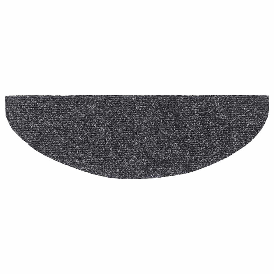 Stair Mats Self-adhesive 15 pcs 65x21x4 cm Dark Grey