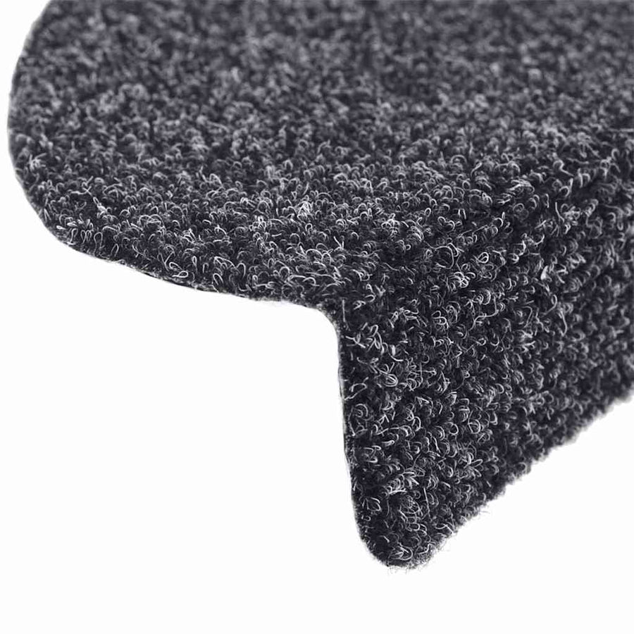 Stair Mats Self-adhesive 15 pcs 65x21x4 cm Dark Grey