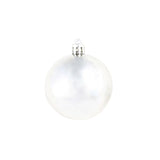 100 Piece Christmas Ball Set 3/4/6 cm Silver - Close-Up Angle