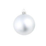 100 Piece Christmas Ball Set 3/4/6 cm Silver - Extra Image