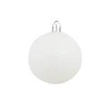 100 Piece Christmas Ball Set 3/4/6 cm White/Grey - Extra Image