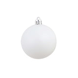 100 Piece Christmas Ball Set 3/4/6 cm White/Grey - Close-Up Angle