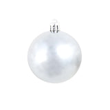 100 Piece Christmas Ball Set 3/4/6 cm White/Grey - Extra Image