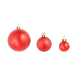 Christmas Balls 100 pcs Red/Gold/Green - Side View