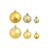 Christmas Balls 100 pcs Silver/Gold - Low Angle
