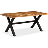 Dining Table Solid Acacia and Mango Wood 180x90x76 cm - Low Angle