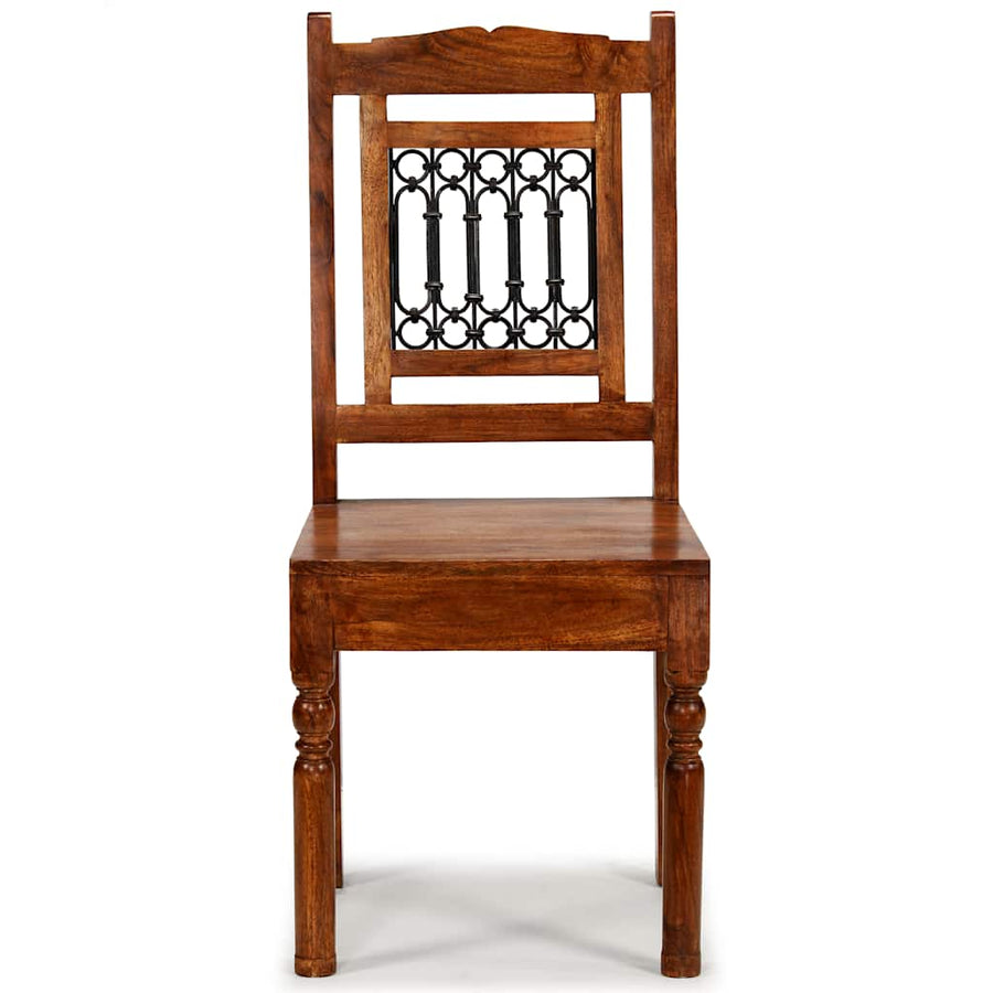 Dining Chairs 2 pcs with Honey-coloured Finish Classic