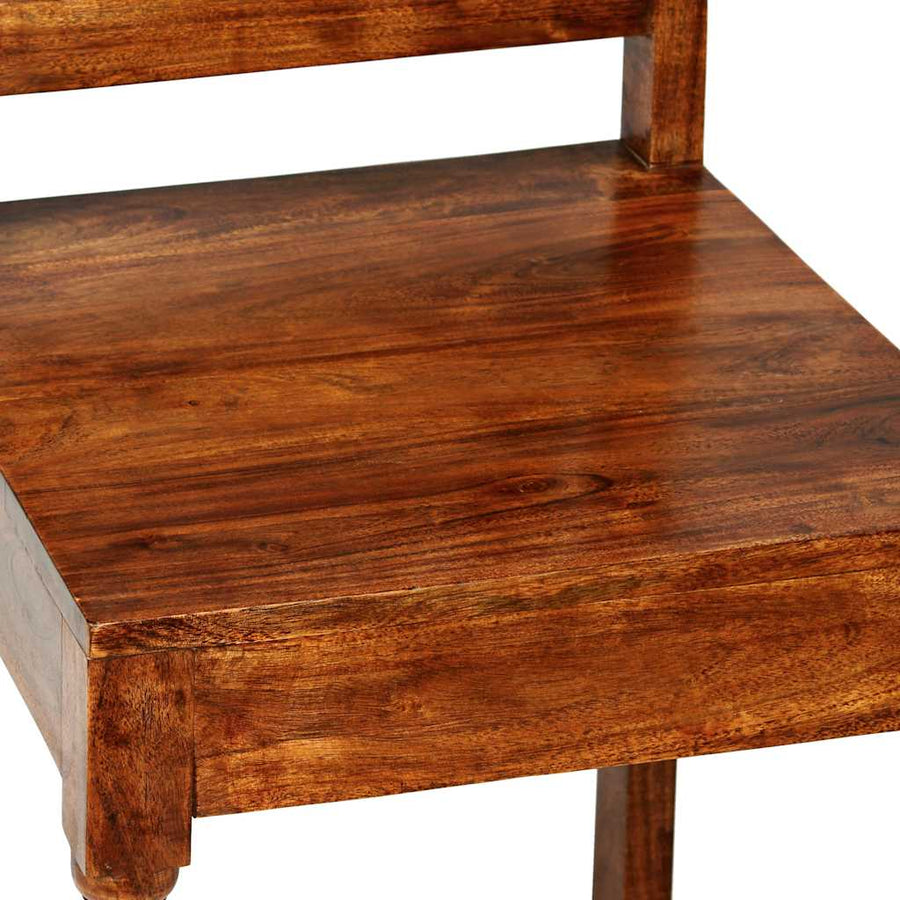 Dining Chairs 2 pcs with Honey-coloured Finish Classic