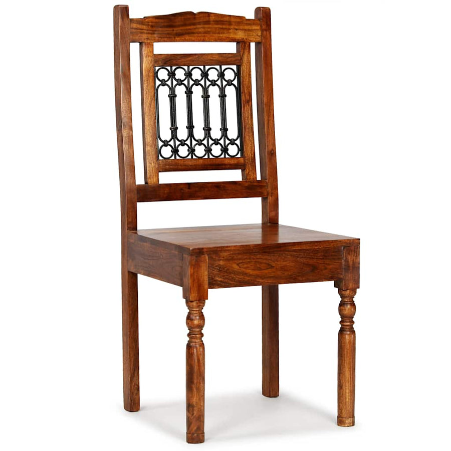 Dining Chairs 2 pcs with Honey-coloured Finish Classic