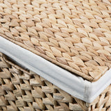 Laundry Basket Set 2 Pieces Water Hyacinth - Low Angle