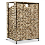 Laundry Basket 44x34x64 cm Water Hyacinth - Front View