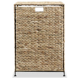 Laundry Basket 44x34x64 cm Water Hyacinth - Side View