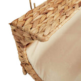Cat Bed with Cushion Water Hyacinth 37x20x20 cm - Close-Up Angle