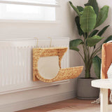 Cat Bed with Cushion Water Hyacinth 37x20x20 cm