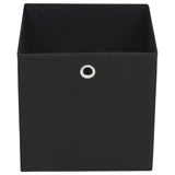 Storage Boxes 4 pcs Non-woven Fabric 32x32x32 cm Black
