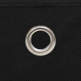 Storage Boxes 4 pcs Non-woven Fabric 32x32x32 cm Black - Rear View