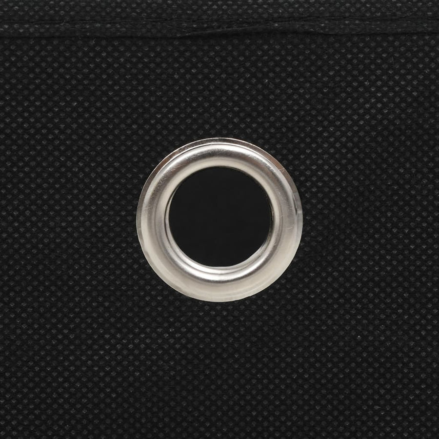 Storage Boxes 4 pcs Non-woven Fabric 32x32x32 cm Black