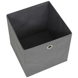 Storage Boxes 10 pcs Non-woven Fabric 32x32x32 cm Grey - 45-Degree Angle