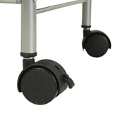 Shelving Unit with 4 Storage Boxes Steel and Non-woven Fabric - Rear View