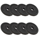 Weight Plates 8 pcs 8x2.5 kg Cast Iron