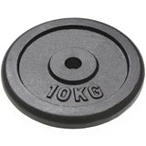 Weight Plates 2 pcs 2x10 kg Cast Iron - Front View
