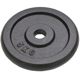 Weight Plates 4 pcs 2x10 kg+2x5 kg Cast Iron - Side View