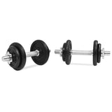 14 Piece Dumbbell Set 20 kg Cast Iron - Front View